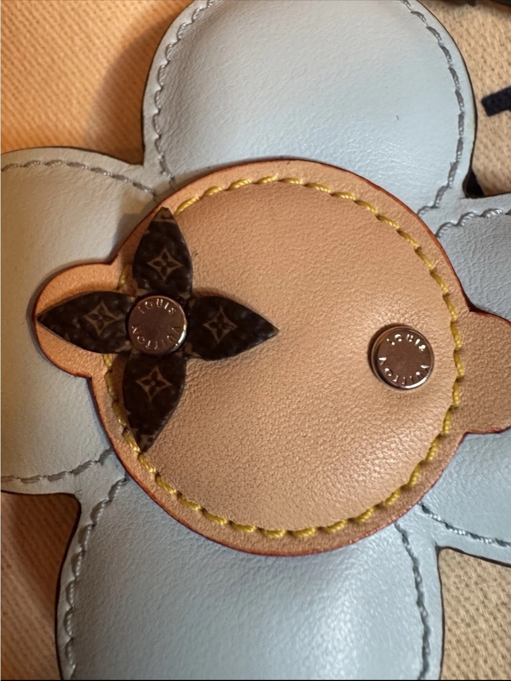 LOUIS VUITTON VIVIENNE BLUE BAG CHARM MADE IN FRANCE 💯AUTHENTIC! - Picture 7 of 7